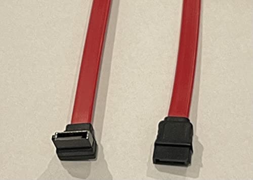 Pack de 10 cables SATA de datos 6" con conector en ángulo bajo de 180°