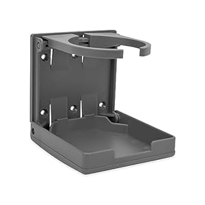 Camco Adjustable Drink Holder | Can Hold Mugs, Large Drinks and Almost Any Size Bottle or Can | Make Great Extra Cupholders for Cars, Trucks, RVs, Vans, Boats and Much More | Gray (44041)