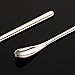 Abeillo 2Pcs Crested Gecko Feeding Spoon, Stainless Steels Reptile Spoon, 7.6 Inch Long Handle Crested Food Feeding Spoon for Gecko Lizard Gargoyle Bearded and Other Small Animals