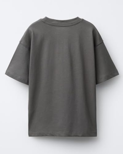 Image of Alan Jones Clothing Boys Oversized Cotton Printed T-Shirt | Round Neck, Short Sleeves, Casual Wear