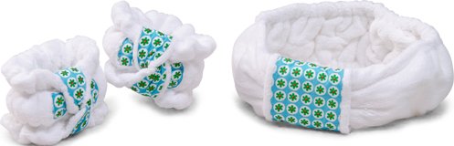 Absorbent wristbands and matching headband DripKnots (Meadow Flower)