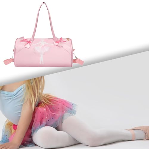 Ballet Bag Rucksack Sturdy Ballet Backpack for Gift Fitness Swimming Gymnastics, Dancer pattern3