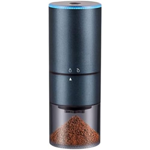 コーヒーミル 電動 電動ミル コーヒー 電動コーヒーミル コーヒーグラインダー ミル ステンレス臼 臼式 金属刃 均一な粉末 粒度調整 コーヒー豆 ひき機 USB充電 おしゃれ 小型 こーひーみる コンパクト 家庭用 アウトドア お出かけ便利 一台多役 コ