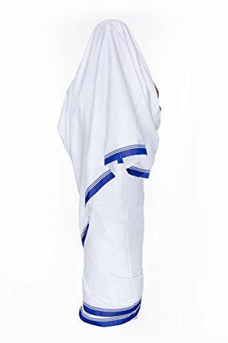 Smuktar Garments Mother Teresa Costume For Kids (1 To 2 Years) - Cotton, White