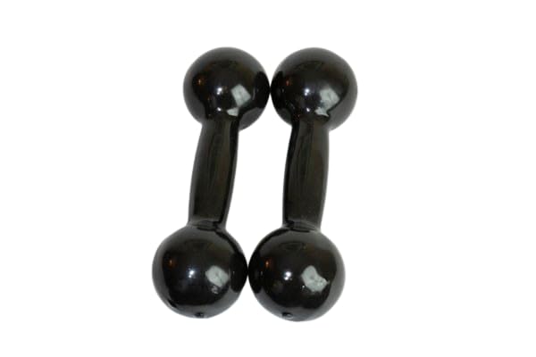 Par Halter Peso Emborrachado 3 Kg Academia Treino