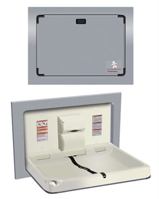 surface mounted baby changing station