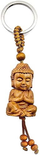 axlorange Llavero Buda de madera de la suerte Bhudda