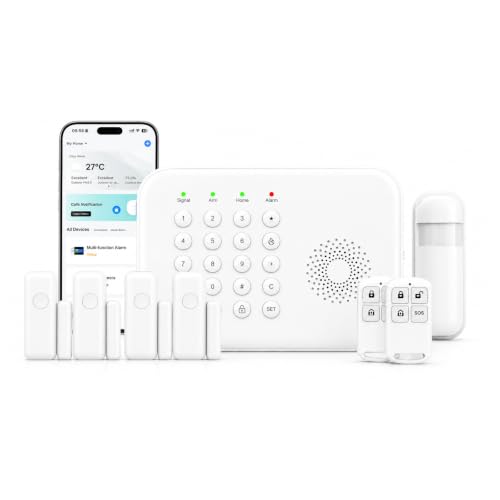 8-Piece WiFi 4G DIY Alarm Kit
