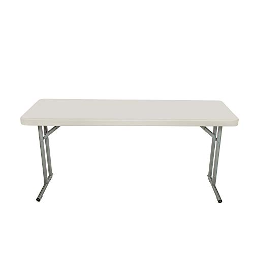 OEF Furnishings OEFBT-SEM1872 Commercial-Grade Premium Industrial Seminar Folding Table with Thick Blow-Molded Top and 16-Gauge Cantilever Steel Legs (Seminar, 18" × 72", Speckled Gray Top)