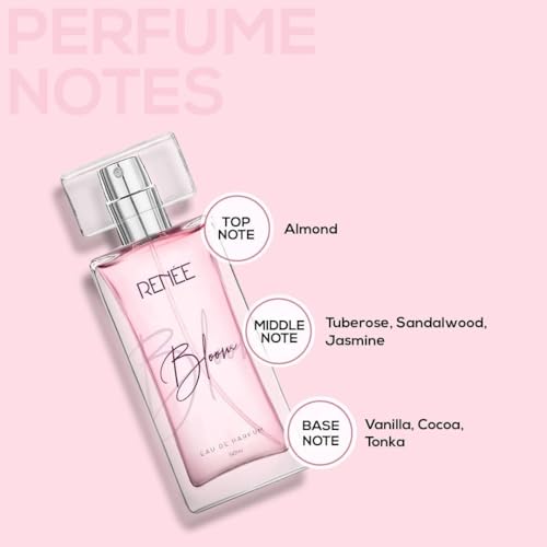 REN-EE Eau De Parfum Bloom 50ml | Premium Long Lasting Luxury Perfume| Notes of Almond | Scent for All Occasions - Image 3