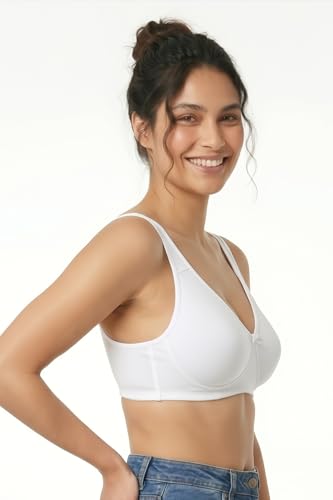 Image of Clovia Women's Cotton Solid Non-Padded Full Cup Wire Free T-Shirt Bra