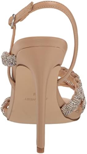 Nine West Women's Tiff Heeled Sandal, Crystal/Warm Blush, 11 | Image 2