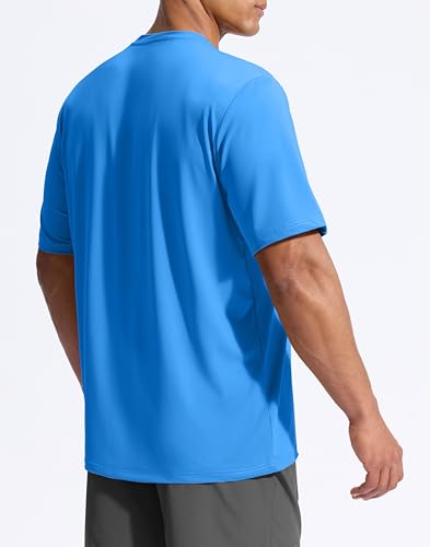 Image of G Gradual Men's Sun Protection Swim Shirt UPF 50+ Rash Guard Short Sleeve Quick Dry Water Hiking Workout Shirts for Men