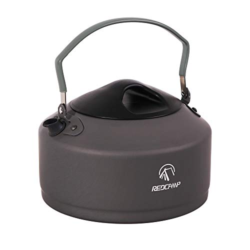 Camping Wasserkessel, Aluminium Teekessel, Faltbar Kessel für Outdoor Picknick und Wandern, 0,9L