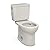TOTO Drake Two-Piece Round 1.6 GPF Universal Height TORNADO FLUSH Toilet with CEFIONTECT, Sedona Beige - CST775CSFG#12