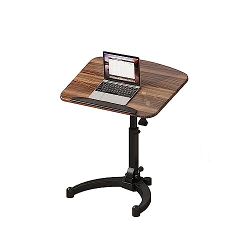 ZABEES Mesa de comedor para TV, escritorio de computadora, ajustable, plegable, elevable, móvil, para sofá, cama, mesa auxiliar, trabajo, lectura, dibujo, mesa esquinera