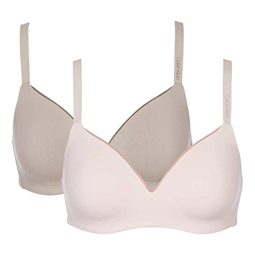 Image of Calvin Klein Womens 2 Pack Microfiber Wirefree Bra