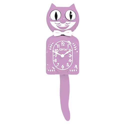 Kit-Cat Clock - Reloj de gato en edición limitada, retro, icónico, ojos y cola móviles, de pared, funciona con pilas, fabricado en EE. UU, decoración de hogar, moderno, regalo único, Mid Century