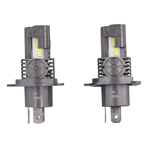 Image of Termitor H4 Hi /Low Beam Bulbs, 6500K White, 1:1 OEM Halogen Fit, Pack of 2
