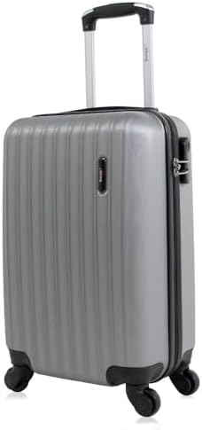 Mala de viagem bordo pequena 10kg Londres Swiss Move Prata