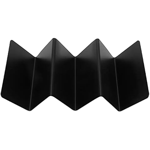 Luxshiny Edelstahl Taco Stehen Metall Taco Halter Schwarz Taco Halter thumbnail