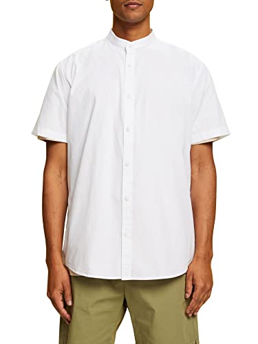 ESPRIT Herren 043EE2F320 Hemd, 100/WHITE, M