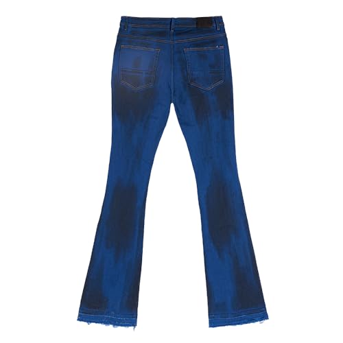 Loose-Layered Men's Denim Jeans with Vintage Fringes, Long Denim Pants for Hip-hop Parties2