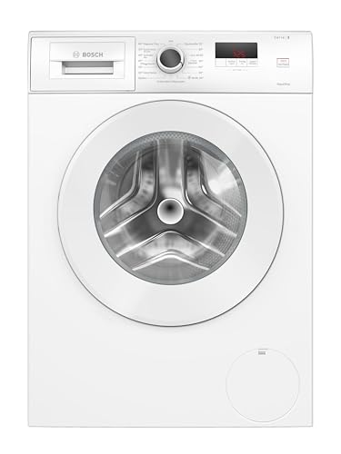 Bosch WGE02471, Serie 2, Waschmaschine 7 kg, 1400 UpM, Frontlader, Nachlegefunktion, schneller waschen mit Speed Perfect, LED Display mit Touch Control, Anti Vibration Design, AquaStop, Weiß