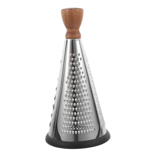 Rallador de Queso de Acero Inoxidable con Mango de Madera miniatura 1