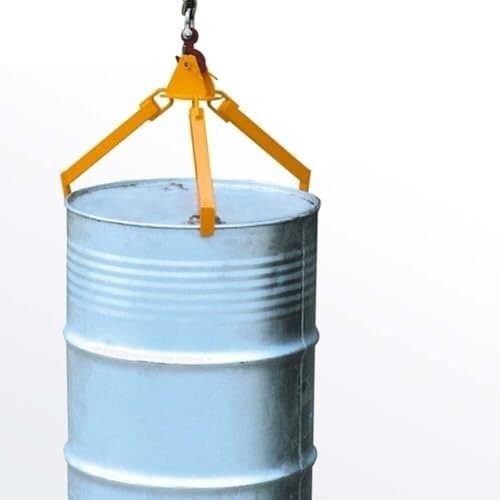 Morsetto di sollevamento verticale per barili di acciaio e plastica da 55 galloni, espansione gancio in acciaio legato per barili dell'olio (colore 1)
