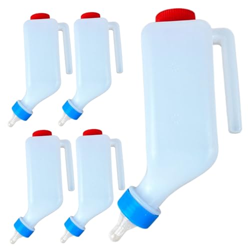 Biberones para cabras con gancho lateral para colgar en corral, 500 ml 2