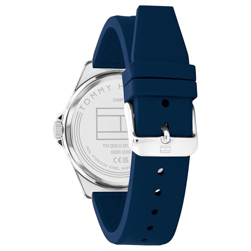Image of Tommy Hilfiger Quartz Blue Dial Silicone Strap Watch for Women
