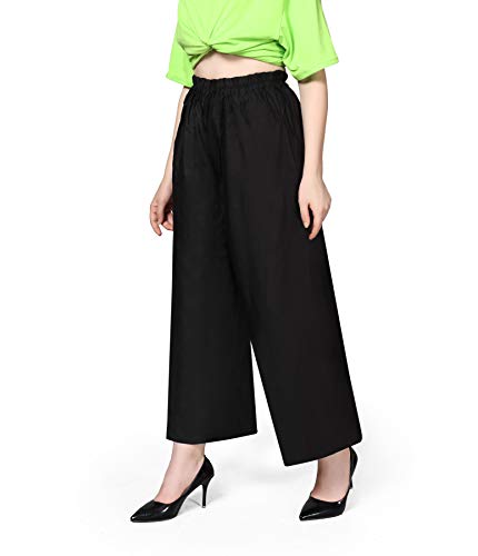 Image of Pranjal Women's Premium Regular Fit Rayon Palazzo - Free Size, Fits Up to 2XL, Stylish & Comfortable (Plazo P)
