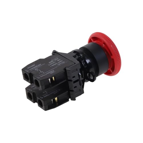 Emergency stop switch push button FYOCOXDS bouton arrêt d'urgence type champignon 1NO 1NC - 7