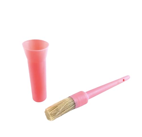 Huföl Behälter Hufpinsel Huffett Pinsel mit Kappe für Pferde Hufpflege (Coral Pink)