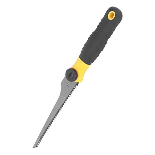 Hand Saw with Replaceable Blade, Multifunctional Double Woodworking Tool Saw, Detachable Pull Saw with TPR Rubber Handle for Wood Plastic Plywood Wallboard Trimming – Image 4