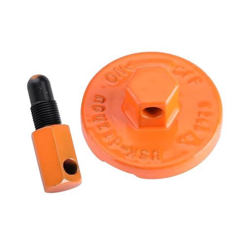JNNJ Tope de Pistón de Embrague Motosierra, Herramientas de desmontaje del Volante, Desmonta Embrague Expansor, Herramienta de Extracción de Piezas de Embrague Universal para Reparación(Naranja)