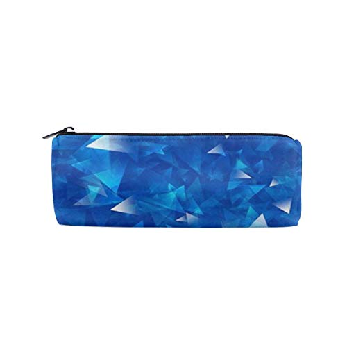 Preisvergleich Produktbild Blue Geometry Cylinder Kosmetiktasche Small Travel Organizer Pencil Case