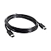 NFHK 6 Pin to 6Pin FireWire 400 to FireWire 400 6-6 ilink Cable IEEE 1394 1.8m Black
