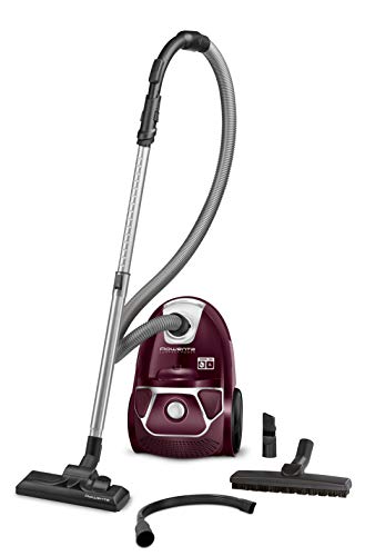 Rowenta Compact Power Morado RO3969EA - Aspirador trineo con bolsa de alta filtración y filtro permanente gran eficiencia, depósito de 3 L (Reacondicionado Certificado)