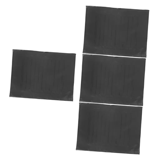 FRCOLOR 4Pcs cojín para Silla de Ruedas Llantas Silla de Oficina ergonómica sillón reclinable Cojines de Asiento Almohadillas para Asientos de cómodo cojín del Asiento Cuero Black