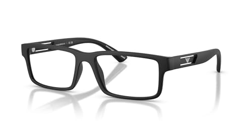 Image of Emporio Armani mens Ea3278 Rectangular Prescription Eyewear Frames