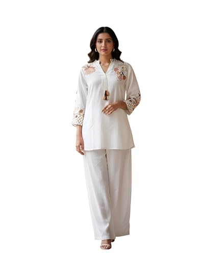 Image of Asmeriyo Women Co-Ord Set || Women 2 Pic Embroidered Kurta Set || Stylish Cord Set (K-204)