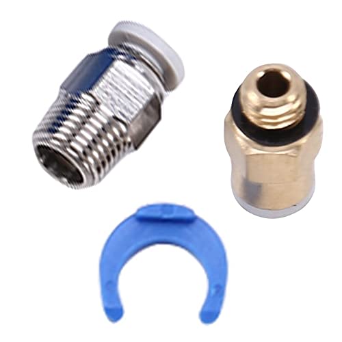 Lysee 3D Printer Parts & Accessories - 3 Pieces of PTFE Tube PTFE Tube (1.5M) 1.75mm Filament with Tube Cutter, 6 Pieces of PC4-M10 Accessories - (Color: Blue)