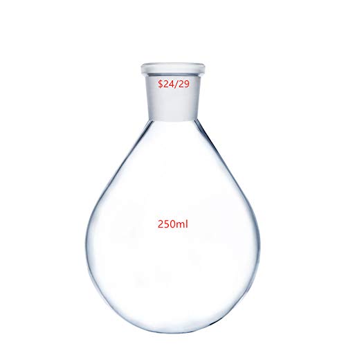 Deschem 250Ml 24/29 Glass Recovery Flask Lab Rotary Evaporator Vessel Kjelda Bottle #TOP17