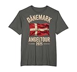 Dänemark Angeltour 2025 Angelurlaub Geschenk Dänemark T-Shirt