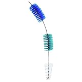 Maximex 3 Phasen Abflussreiniger, Reinigungsbürste für alle handelsüblichen Abflüsse, gegen Verstopfungen und Verkrustungen, einfache Handhabung, rostfreier Edelstahl, Maße (BxHxT): 113x3x3 cm