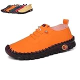 rocelia Lisa - Chaussures Légères Et Antidérapantes en Cuir pour Femmes Mocassins Orthopédiques pour Femmes, Chaussures à Fond Plat Antidérapant, Cuir Souple, Nouvelle Collection
