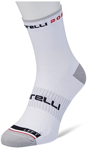 CASTELLI 4521027-001 ROSSO CORSA PRO 9 SOCK WHITE