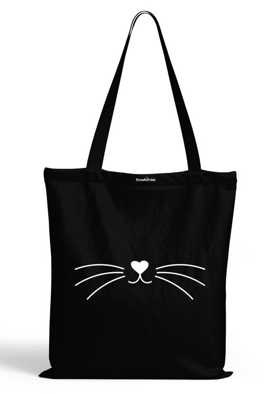 Image of TrendoPrint Reusable Shopping Bag Canvas Tote Bag for Grocery, College, Office & Shoulder Handbag Travel Bag for Men and Women (14x16 inches)